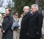 I&scaron; kairės: Vokietijos ambasadorė Lietuvoje Jutta Schmitz, Kra&scaron;to apsaugos ministras Juozas Olekas, Algirdas Sysas 