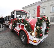 Kalėdų traukinukas Vilniuje