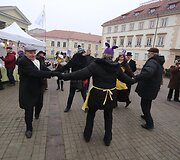 Kalėdinė mugė Simono Daukanto aik&scaron;tėje