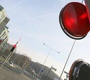 Vilniuje vėl nuverstas &scaron;viesoforas