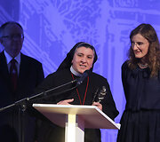 &Scaron;v. Kristoforo statulėlę gavo Michaela Rak