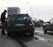 Geležinio Vilko gatvėje susidūrė trys automobiliai.