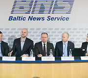I&scaron; kairės: Marius Horbačauskas, Ignas Zokas, Saulius Galadauskas, Rolandas Vir&scaron;ilas, Dainius Smailys