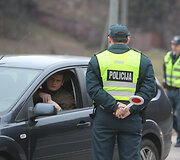 Vilniaus kelių policijos reidas Ukmergės gatvėje