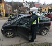 Vilniaus kelių policijos reidas Ukmergės gatvėje