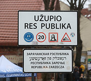 Užupis &scaron;venčia balandžio 1-ąją