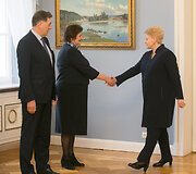 Dalia Grybauskaitė, Algirdas Butkevičius, ir Loreta Graužinienė