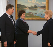 Dalia Grybauskaitė, Algirdas Butkevičius, ir Loreta Graužinienė