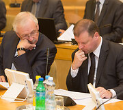 Evaldas Gustas ir Saulius Skvernelis 