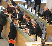 Seime pristatyta Vyriausybės veiklos metinę ataskaitą