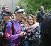 Vilniuje atidengtas paminklas Johnui Lennonui