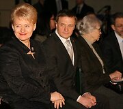 Prezidentė Dalia Grybauskaitė ir kultūros ministras Remigijus Vilkaitis