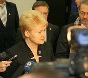 Mugės atidaryme dalyvavo prezidentė Dalia Grybauskaitė