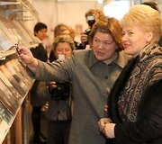 Mugės atidaryme dalyvavo prezidentė Dalia Grybauskaitė