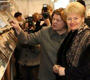 Mugės atidaryme dalyvavo prezidentė Dalia Grybauskaitė