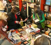 Knygų mugės akimirka