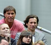 Legendinis krep&scaron;ininkas &Scaron;arūnas Marčiulionis ir verslininkas Darius Mockus