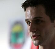 Taekwondo kovotojas Vitoldas Dzikevičius treniruotėje