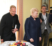 Dalia Grybauskaitė ir Gintaras Gru&scaron;as