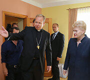 Dalia Grybauskaitė ir Gintaras Gru&scaron;as