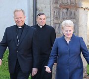 Dalia Grybauskaitė ir Gintaras Gru&scaron;as