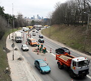 Transporto grūstis Geležinio vilko gatvėje