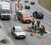 Transporto grūstis Geležinio vilko gatvėje