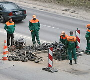 Transporto grūstis Geležinio vilko gatvėje