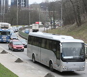 Transporto grūstis Geležinio vilko gatvėje