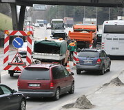 Transporto grūstis Geležinio vilko gatvėje