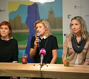 Spaudos konferencijos akimirka