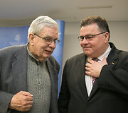Tomas Venclova ir Linas Linkevičius