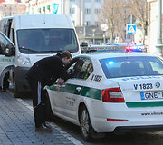 Vilniaus centre policija rūpinosi eismo saugumu