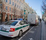 Vilniaus centre policija rūpinosi eismo saugumu