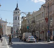 Vilniaus centre policija rūpinosi eismo saugumu