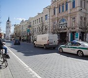 Vilniaus centre policija rūpinosi eismo saugumu