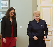 Dalia Grybauskaitė ir Cecilia Malmstrom