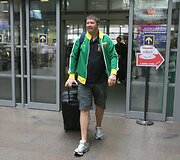 Lietuvos vyrų krep&scaron;inio rinktinė Vilniaus oro uoste
