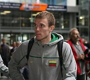 Lietuvos vyrų krep&scaron;inio rinktinė Vilniaus oro uoste