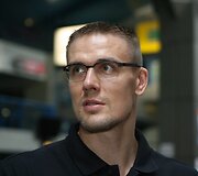 Lietuvos vyrų krep&scaron;inio rinktinė Vilniaus oro uoste