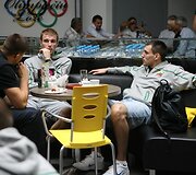 Lietuvos vyrų krep&scaron;inio rinktinė Vilniaus oro uoste