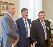 I&scaron; kairės: Robertas Dargis, &Scaron;arūnas Klioklys, Vytautas Vidmantas Zimnickas