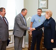 Rimtautas Ramanauskas ir Dalia Grybauskaitė