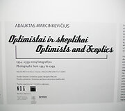 Nacionalinėje dailės galerijoje pristatyta fotografo Adaukto Marcinkevičiaus paroda