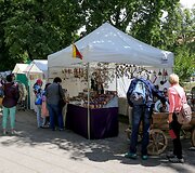 Gedimino kalno papėdėje vyksta jomarkas