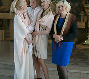 Natalija Bunkė su sūnumi, mama ir Kristina Ivanova