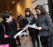 Protesto akcijos akimirka