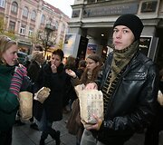 Protesto akcijos akimirka