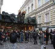 Protesto akcijos akimirka