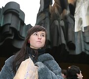Protesto akcijos akimirka